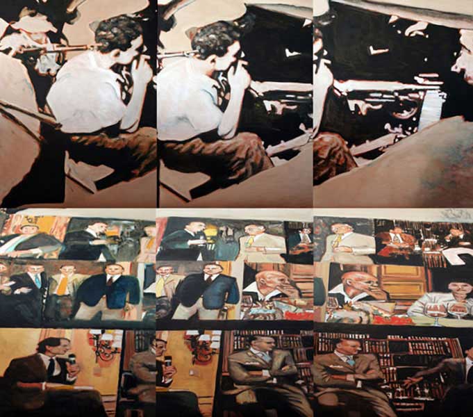 Fumando 2, 140 x 150 cm, 2007