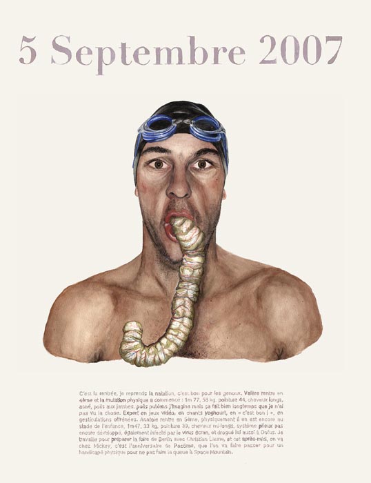 Un an (5 septembre 2007), 76 x 56 cm, 2007