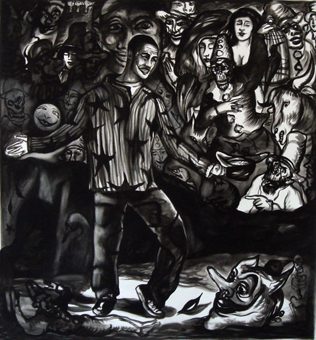 Jeune homme, 97 x 90 cm, 2005